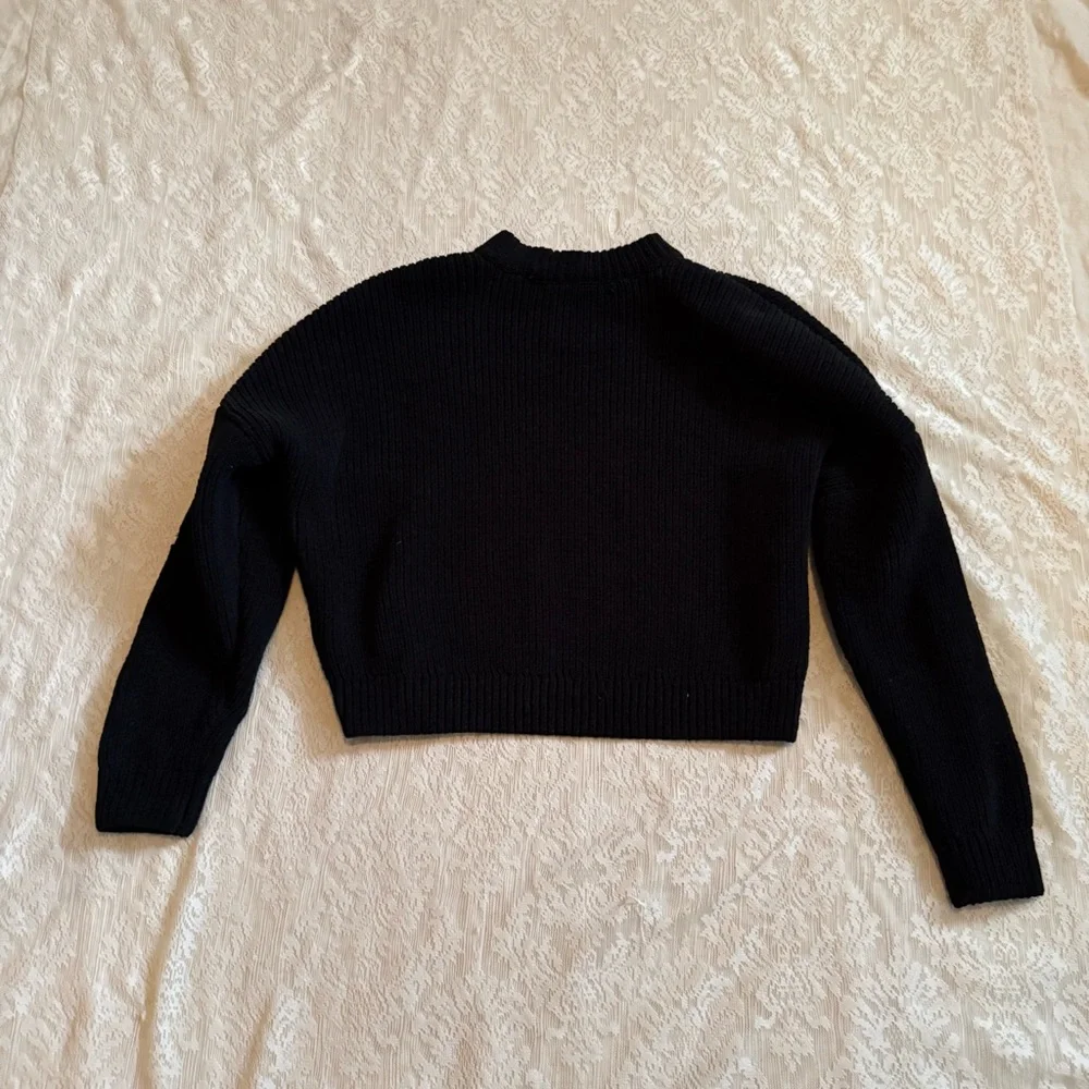 Abercrombie & Fitch crewneck ribbed cropped sweater - Picture 7 of 8